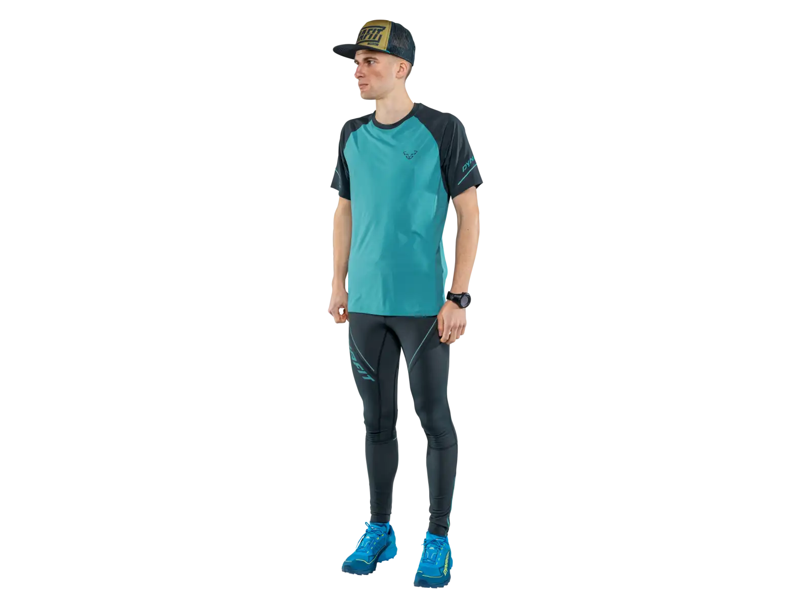 Dynafit Winter Running Tights men's running leggings Blueberry/Storm Blue