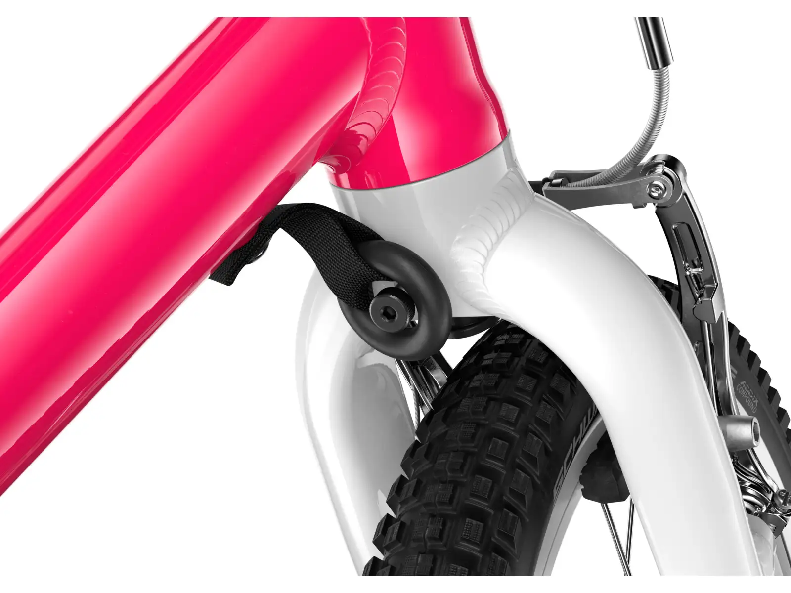 Woom GO 1 Plus children's balance bike 14" Hot Pink