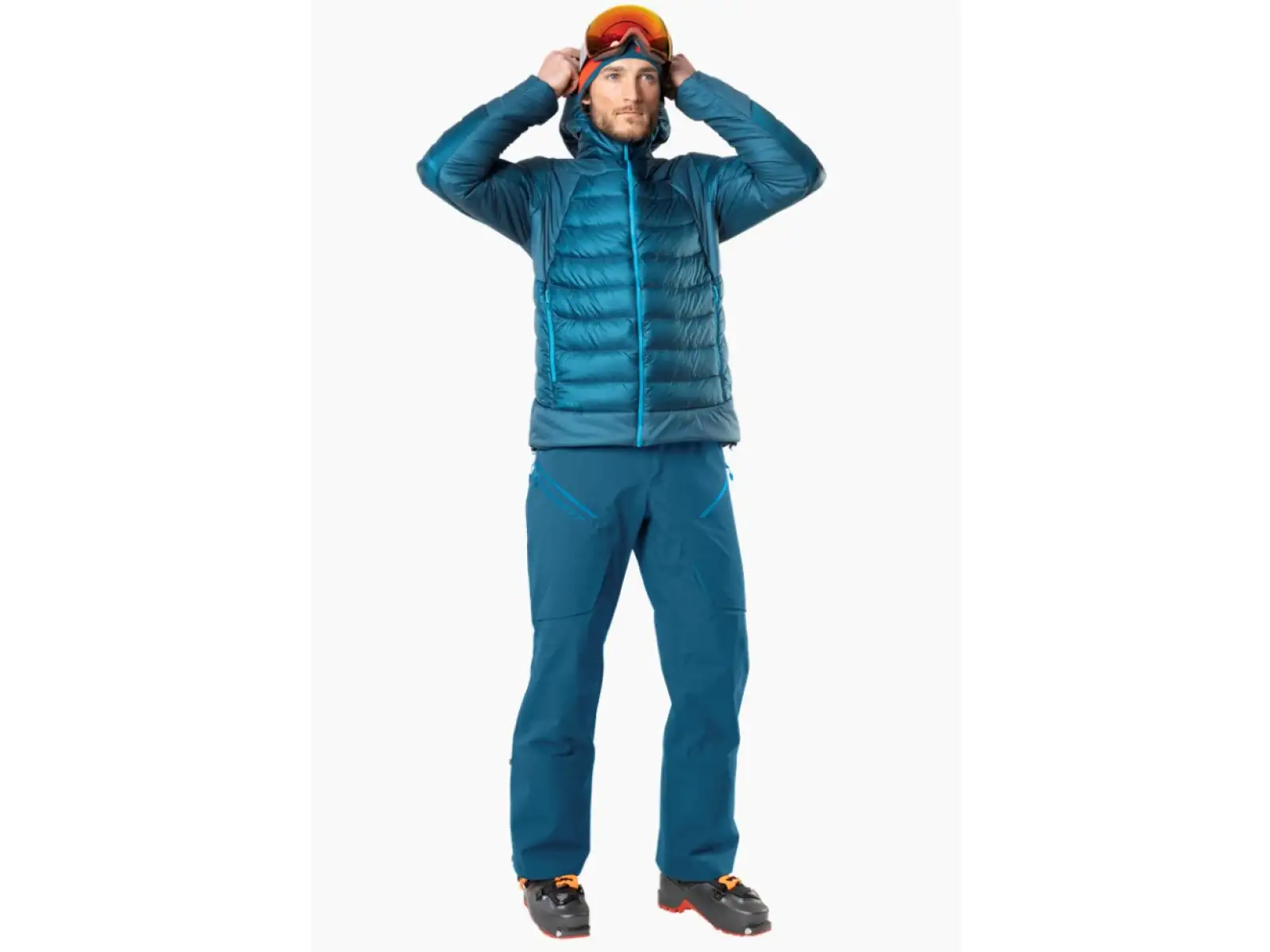 Dynafit Free Down RDS men's down jacket with hood Petrol