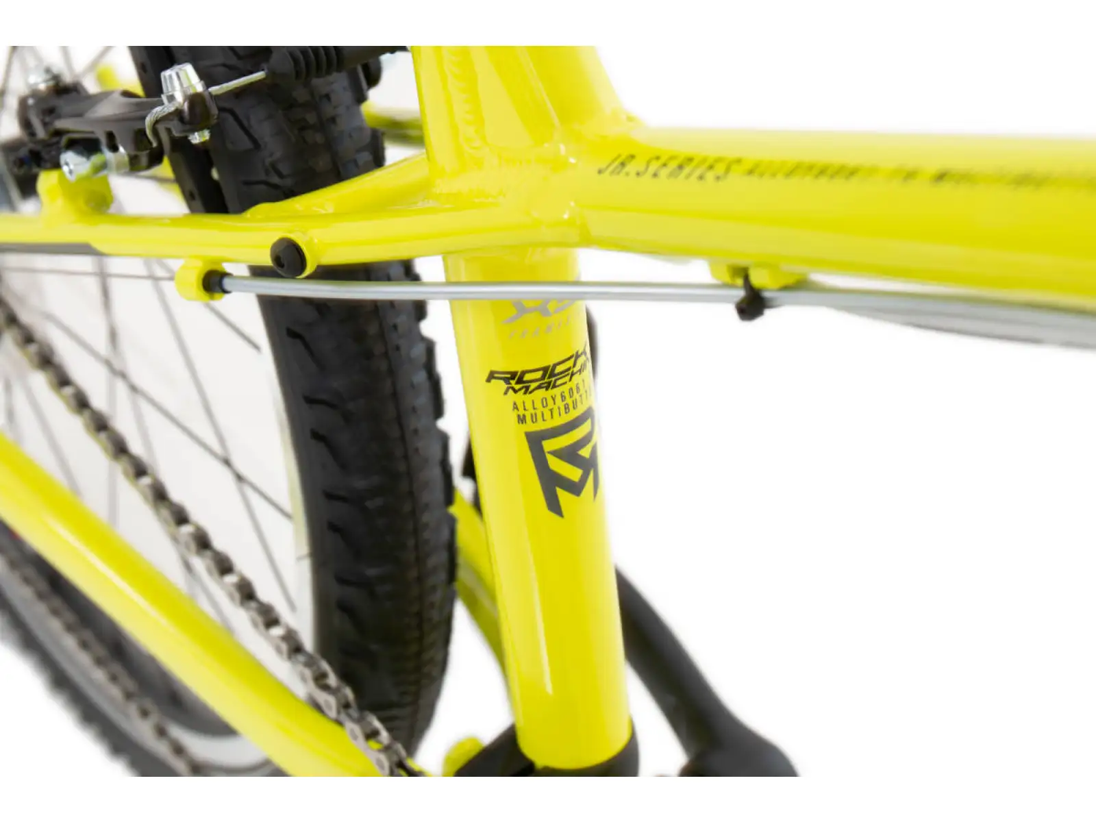 Rock Machine Thunder 24 Gloss Radioactive Yellow/Black/Dark Grey children's bike