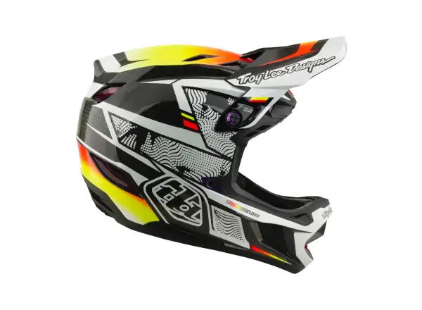Troy Lee Designs D4 Carbon MIPS helmet Lined up Black