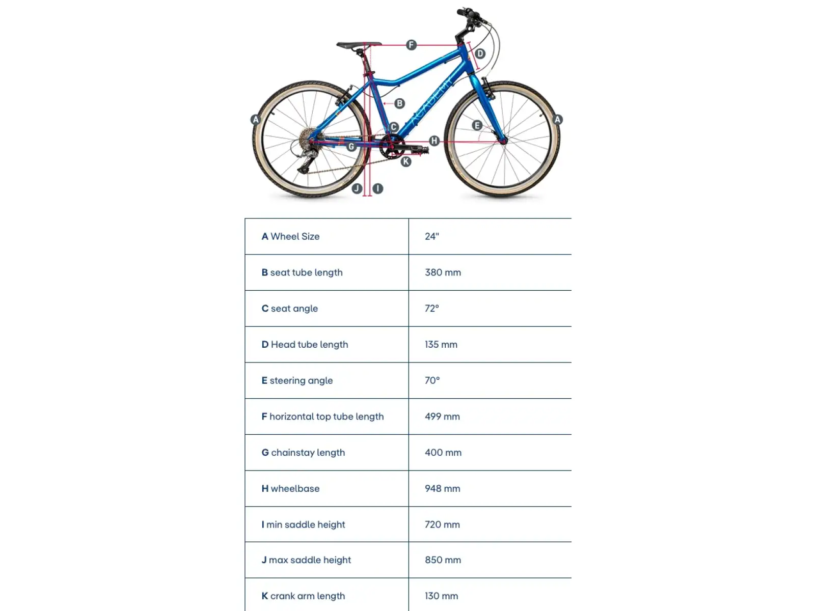 Academy Grade 5 children's bike 24" purple