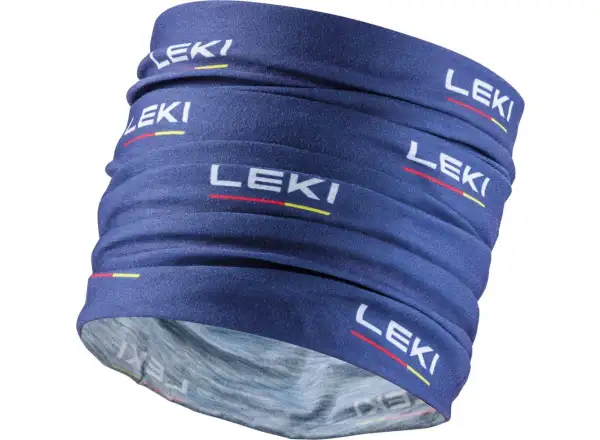 Leki Multiscarf scarf True Navy Blue/White