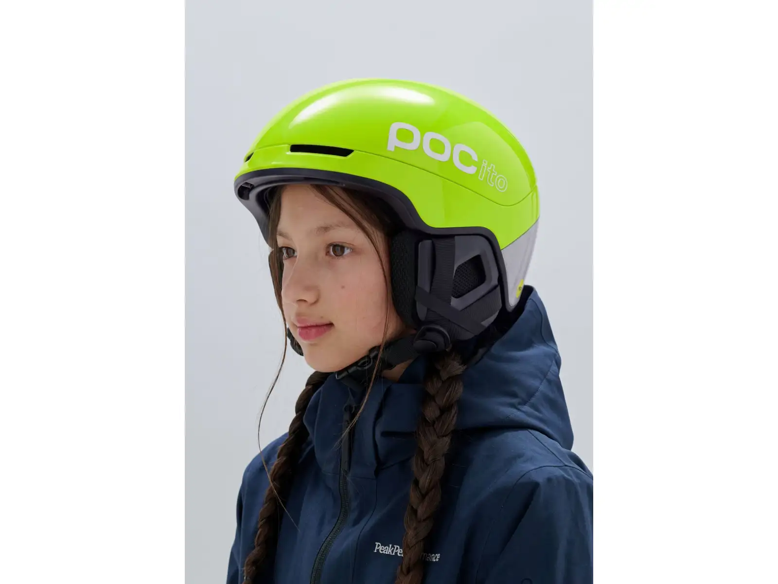 POC POCito Obex kids ski helmet Fluorescent Yellow/Green
