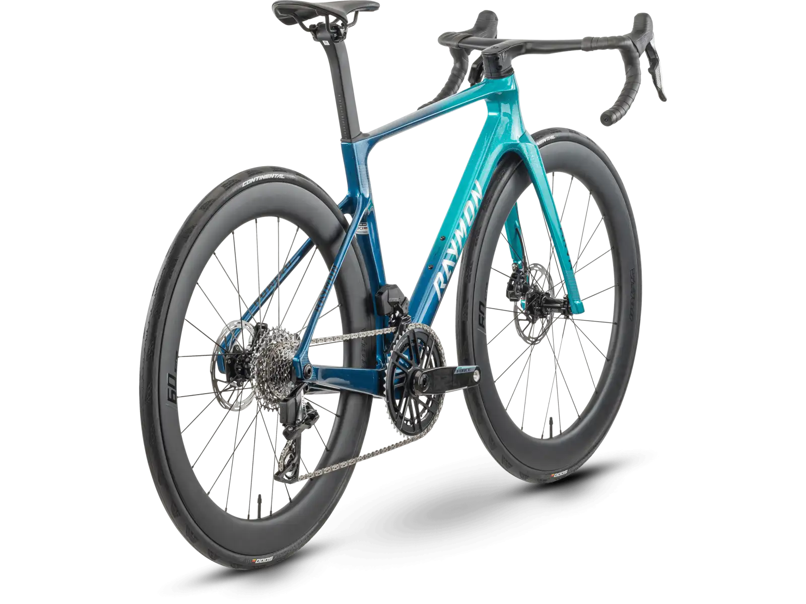 Raymon Arva Evo 24S Force E1 AXS road bike ocean fade/chrome