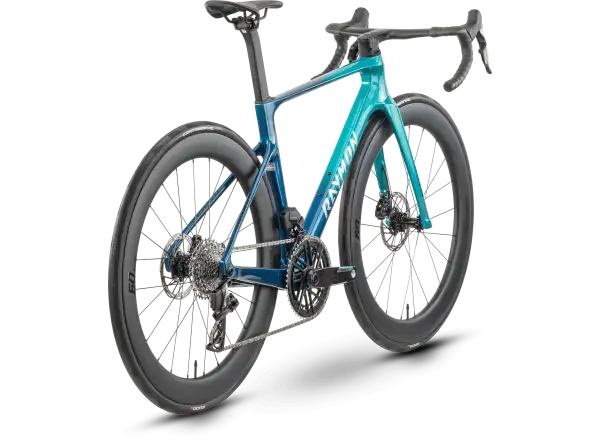Raymon Arva Evo 24S Force E1 AXS road bike ocean fade/chrome