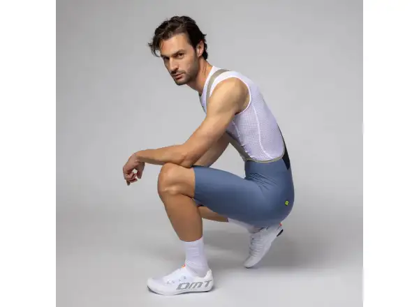 Alé PR-E Master 2.0 men's shorts with pad and braces Steel Blue