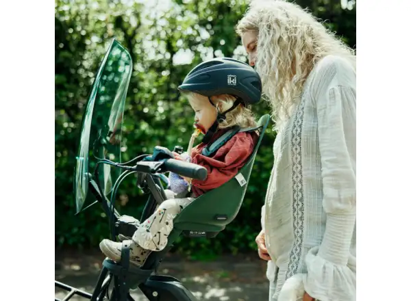 Urban Iki BIO front child seat with stem adapter Mosu Green/Bincho Black