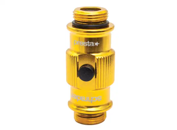 Lezyne ABS Flip Chuck Standard pump end Gold Hi Gloss