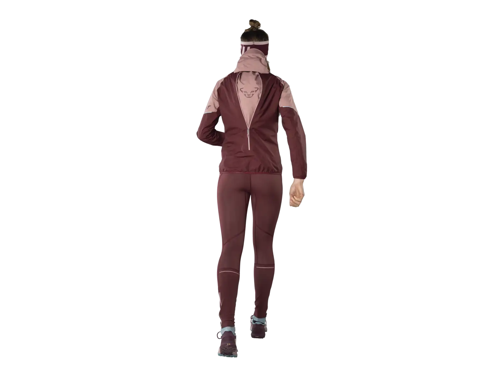 Dynafit Winter women's running tights Burgundy