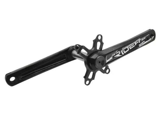 Ridea R491 road cranks AL+Titan 175 mm black/white without chainrings
