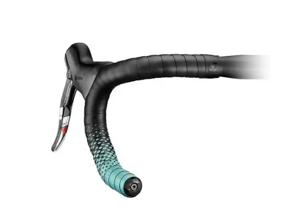 Ciclovation Leather Touch Fusion handlebar tape black/Celeste
