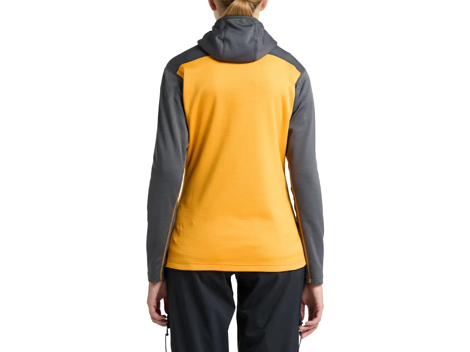 Haglöfs ROC Flash Mid women's sweatshirt Magnetite/Sunny Yellow
