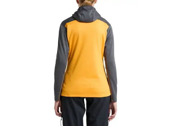 Haglöfs ROC Flash Mid women's sweatshirt Magnetite/Sunny Yellow