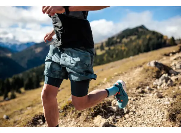 Dynafit Trail Reflective 2in1 men's running shorts Cinder