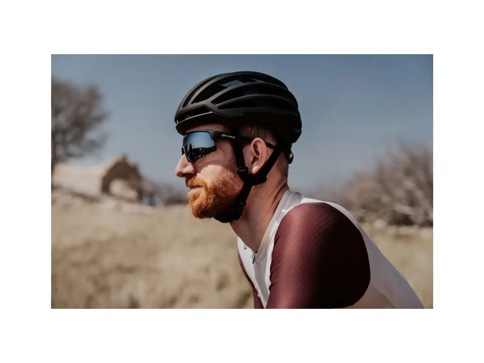 Force Zenith cycling glasses black/black mirrored lens