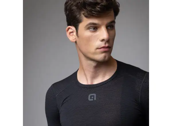 Alé Intimo Merino men's base layer long sleeve Black