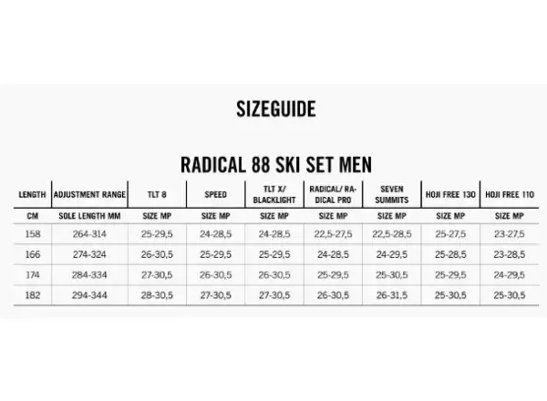 Dynafit Radical 88 ski touring set Moon