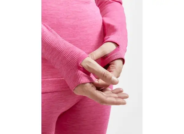 Craft CORE Dry Active Comfort Zip women's long sleeve shirt pink