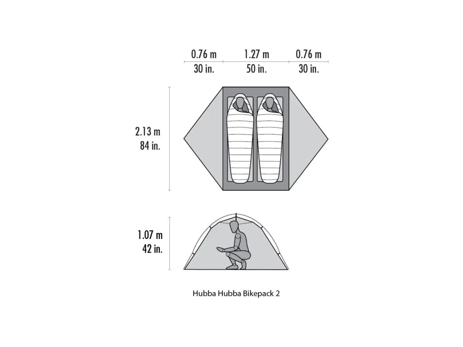 MSR Hubba Hubba Bikepack 2 tent 2 people