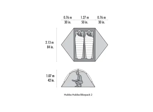 MSR Hubba Hubba Bikepack 2 tent 2 people