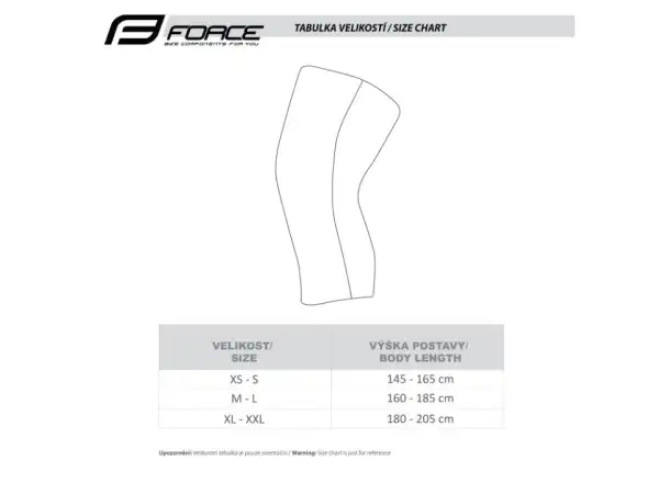 Force Breeze knee warmers black