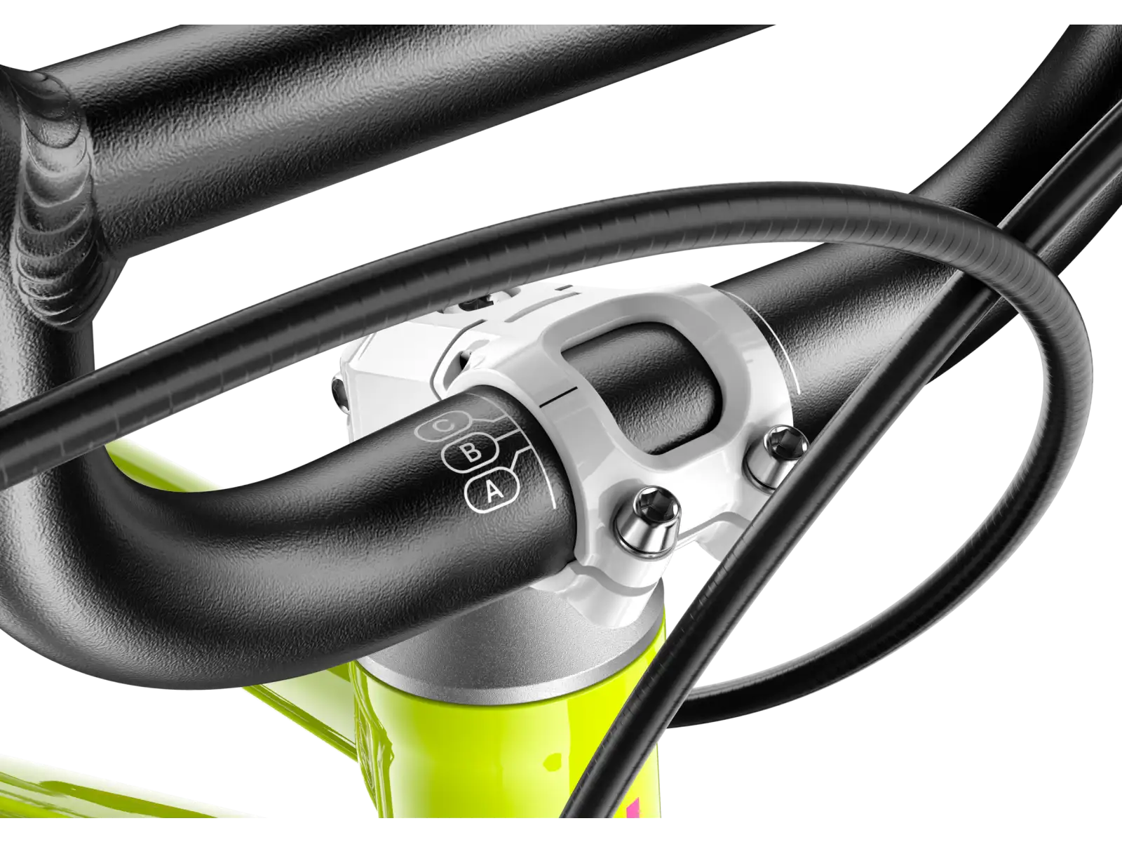 Woom GO 3 kids bike neon lime