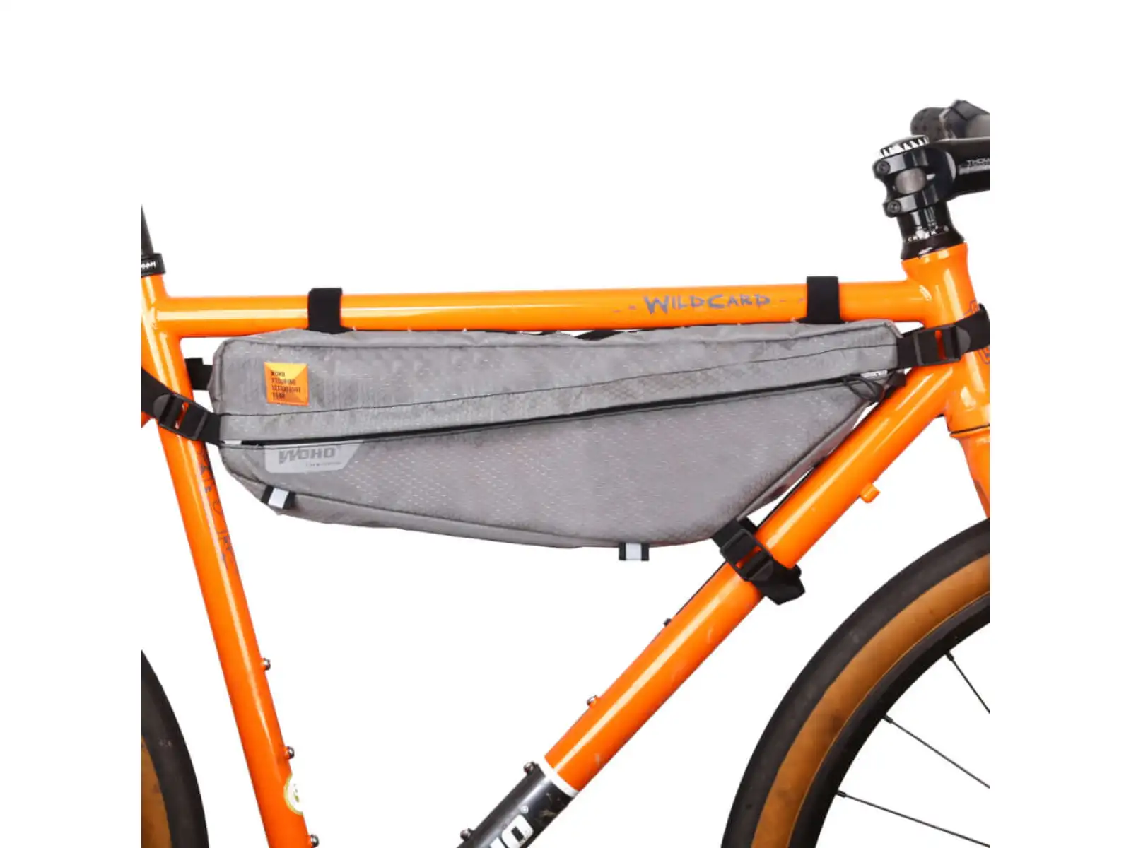 Woho X-Touring frame bag 4.7 l Honeycomb Iron grey size L