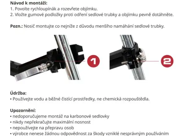 MAX1 Tourist seat post rack with side panels black