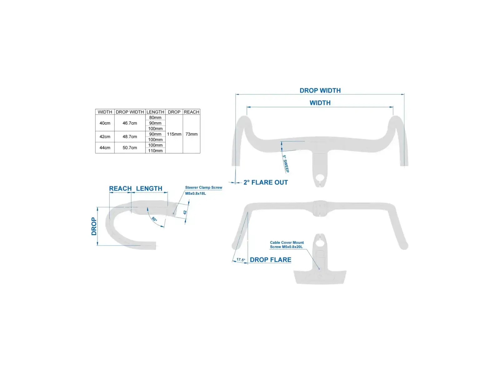 Ritchey handlebars with integration SUPERLOGIC BUTANO RIDGE 115x400x100