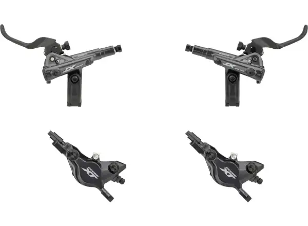 Shimano XT BR-M8100 + BL-M8100 disc brake set front + rear, polymer, J-kit