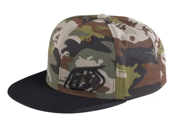 Troy Lee Designs Slice Snapback Cap Camo Green/Black