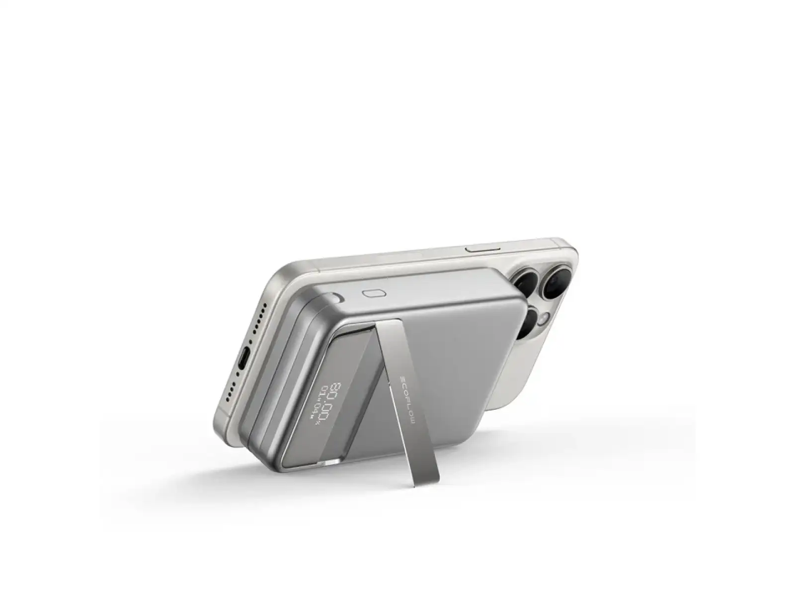 EcoFlow RAPID 5,000 mAh magnetic power bank silver