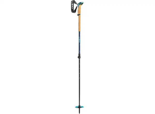 Leki Bernina Lite 2 women's ski touring poles Denim blue/Midnight blue/Mint