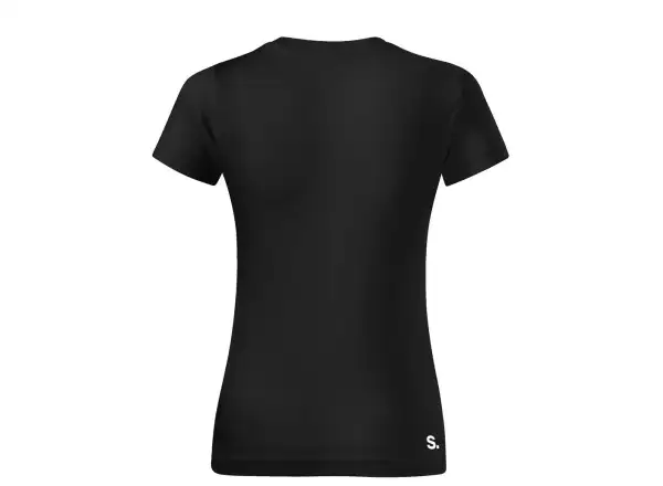 Superior Silk Print women's T-shirt short sleeve Black
