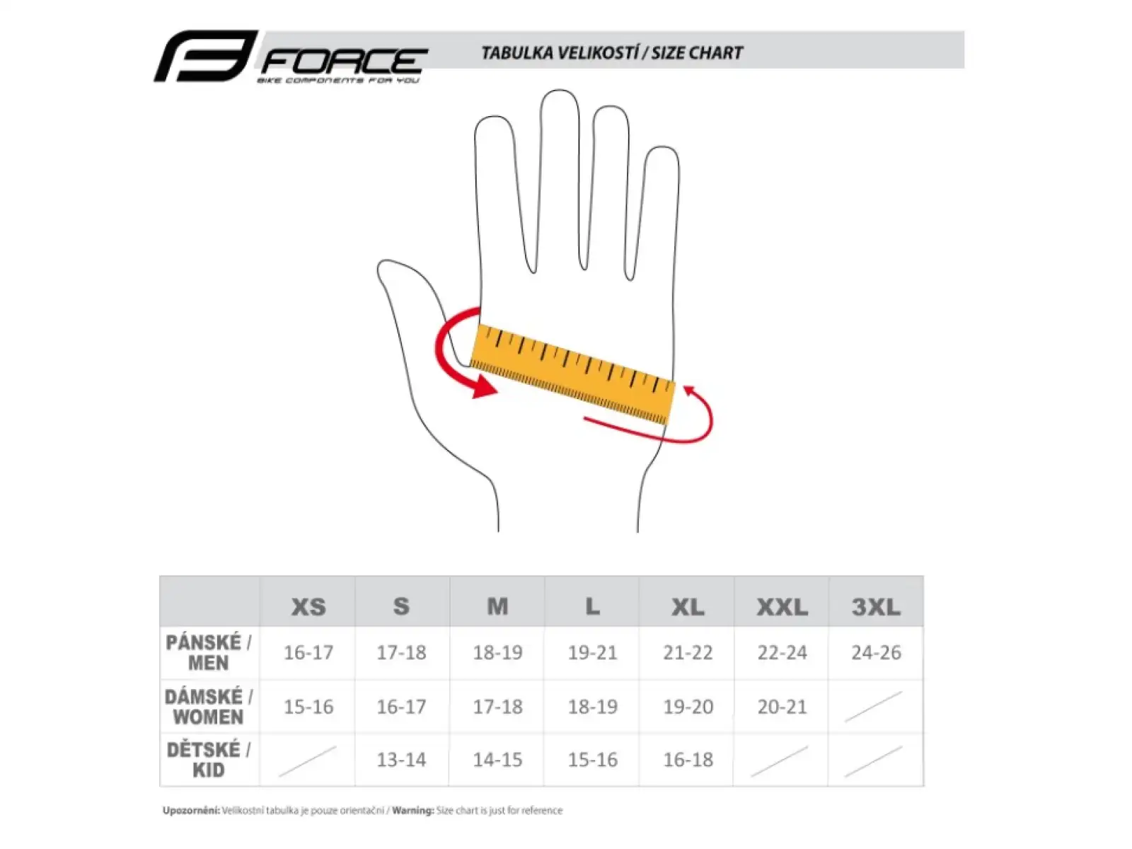 Force Sector unisex gel gloves black/yellow