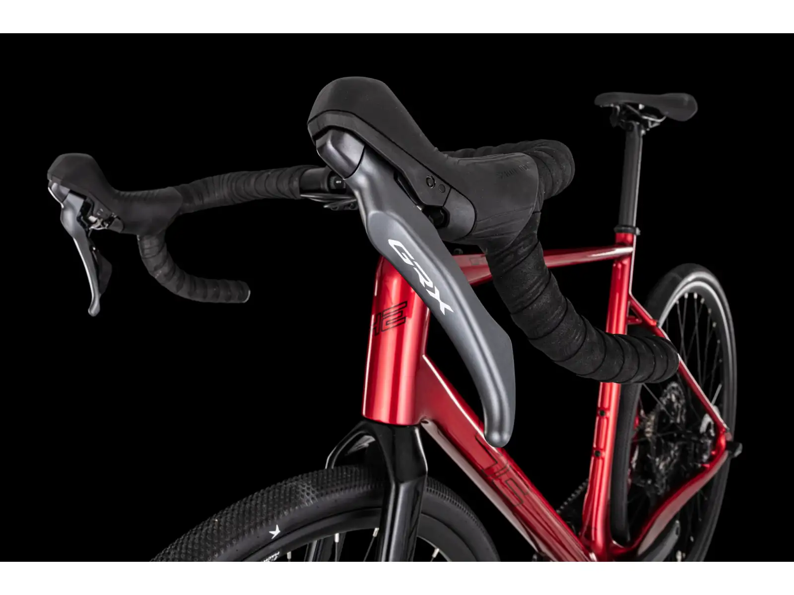 4Ever Grizzly Elite gravel bike Flame red