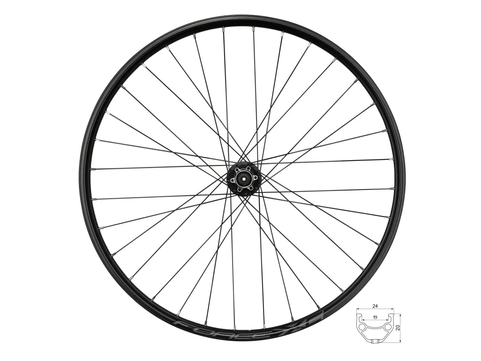 Force XC Disc 29 rear woven wheel hub Force F804343