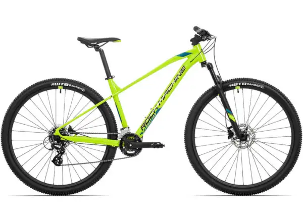 Rock Machine Manhattan 40-29 mountain bike gloss radioactvie yellow/black/petrol blue