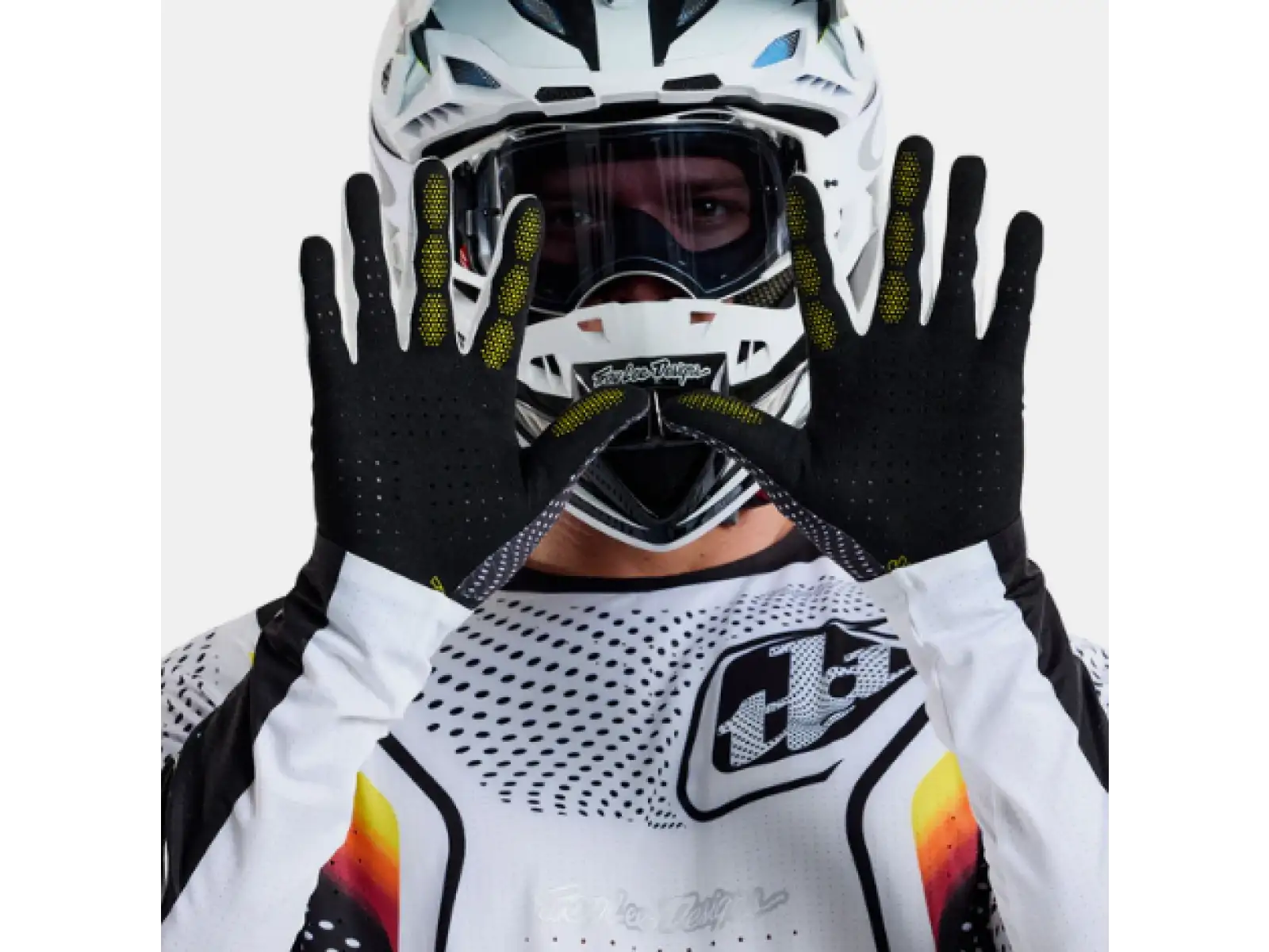Troy Lee Designs Air Optic gloves White/Black