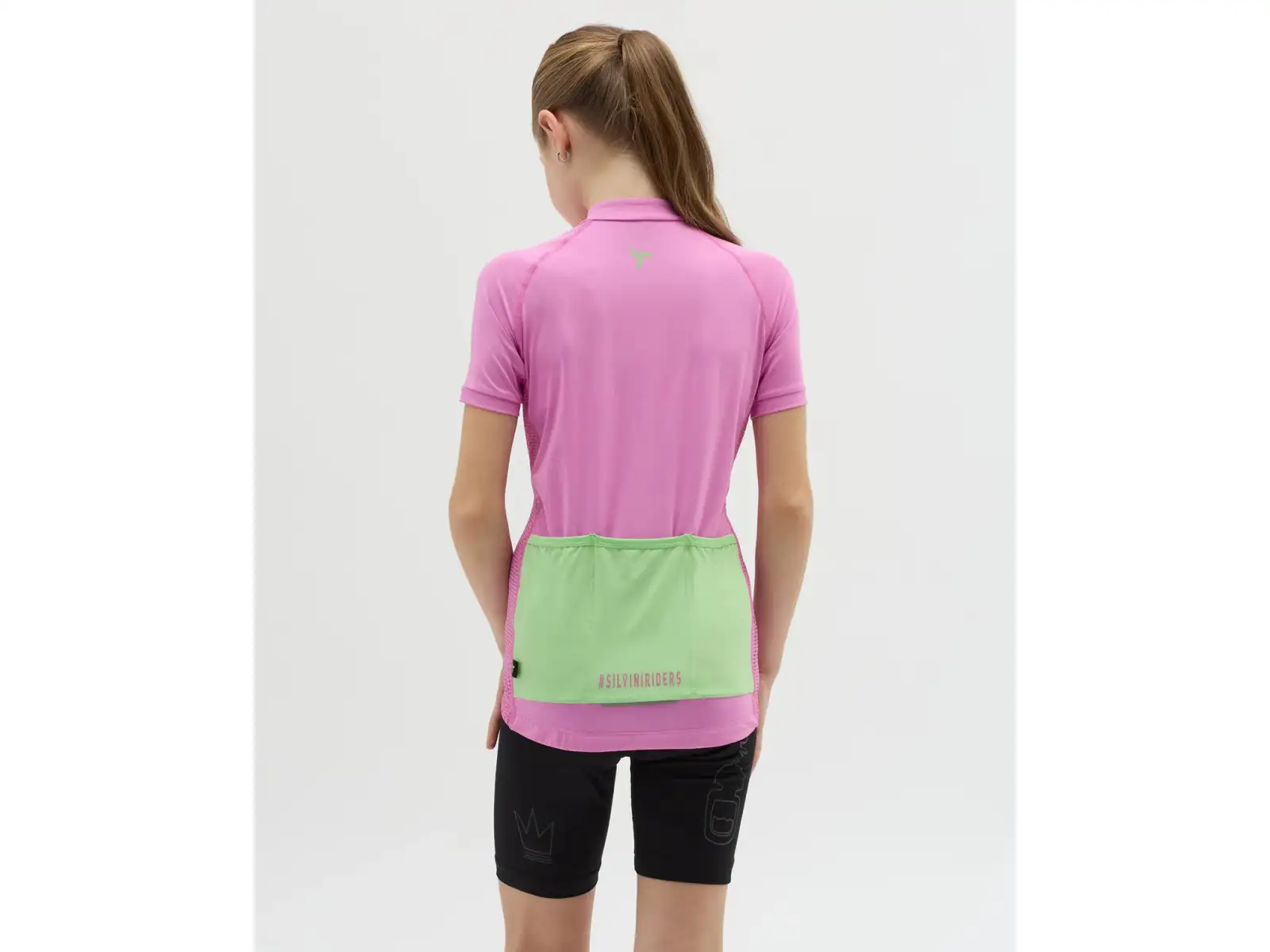 Silvini Mazzani kids' jersey short sleeve Blush/Green