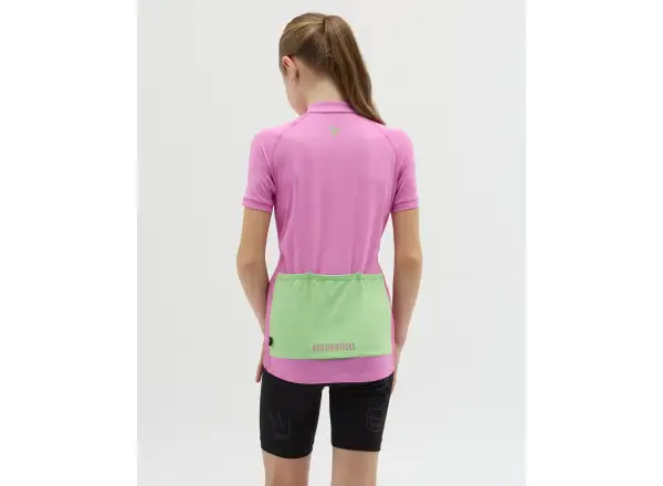 Silvini Mazzani kids' jersey short sleeve Blush/Green