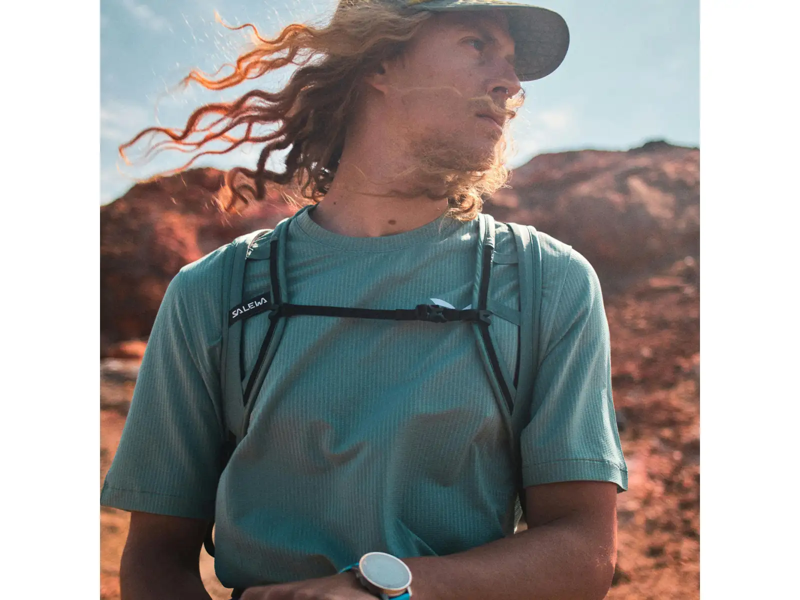 Salewa Pedroc Dry Light men's short sleeve T-shirt Willow