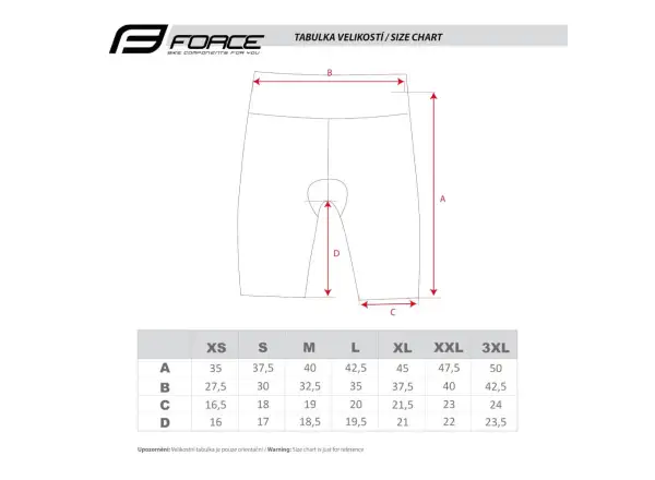 Force Victory women's shorts with padding black/blue