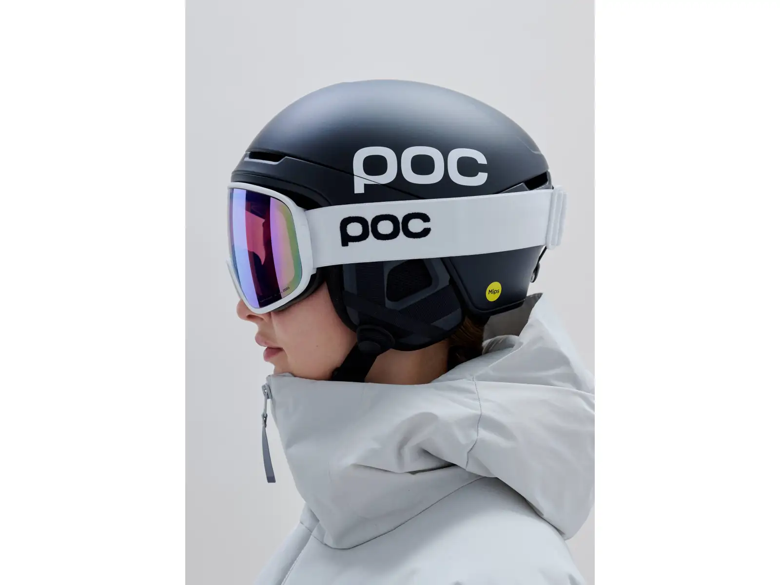 POC Vitrea Mid ski goggles Hydrogen White/Partly Sunny Blue