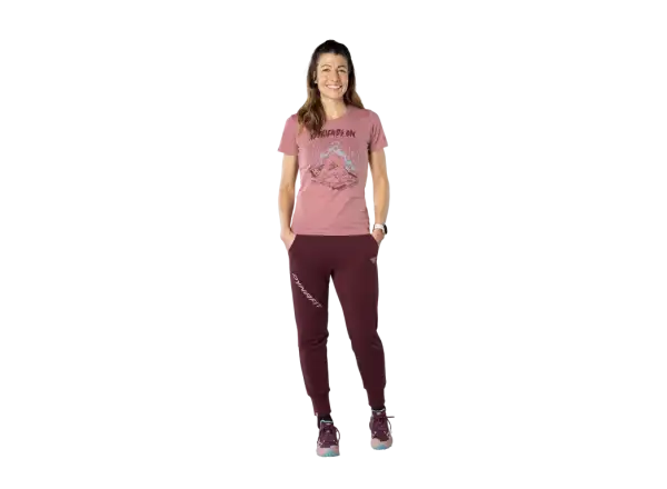 Dynafit 24/7 Artist Series Cotton women's T-shirt Mokarosa/No friends
