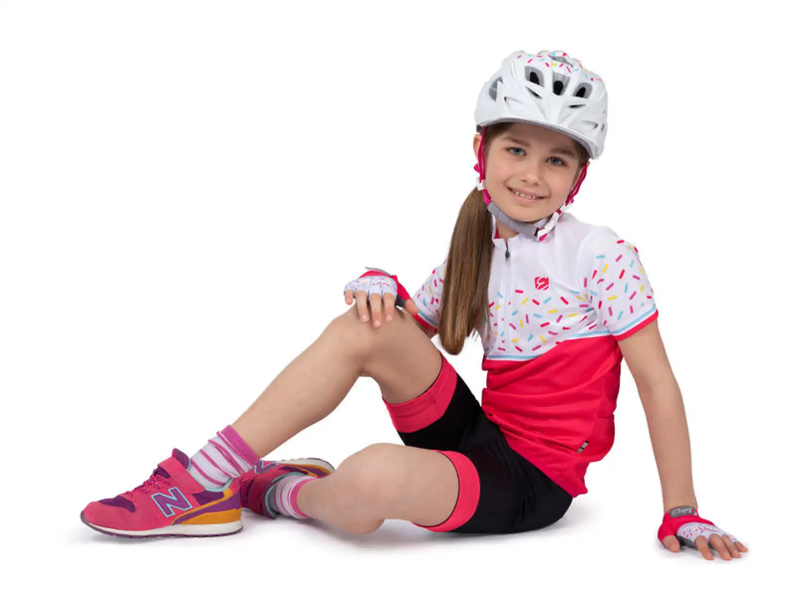 Etape Rio kids jersey short sleeve pink/white