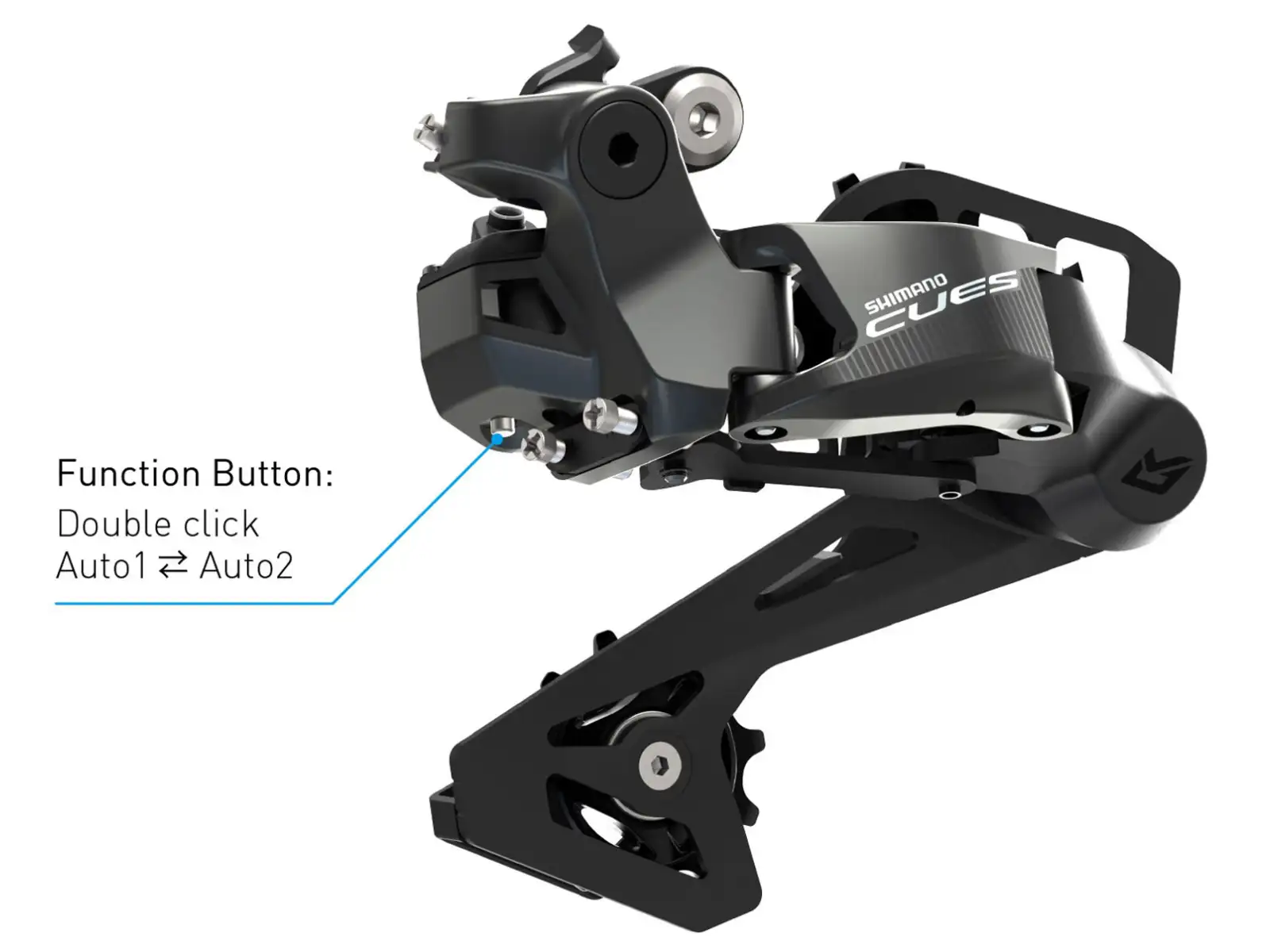 Shimano CUES RD-U6050 GS Di2 10sp. Rear Derailleur