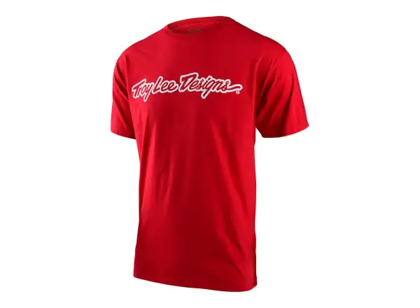 Troy Lee Designs Signature men's t-shirt short sleeve Red