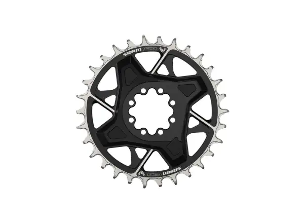 Sram X0 Eagle Transmission T-Type Chainring Black with a 3-mm Offset